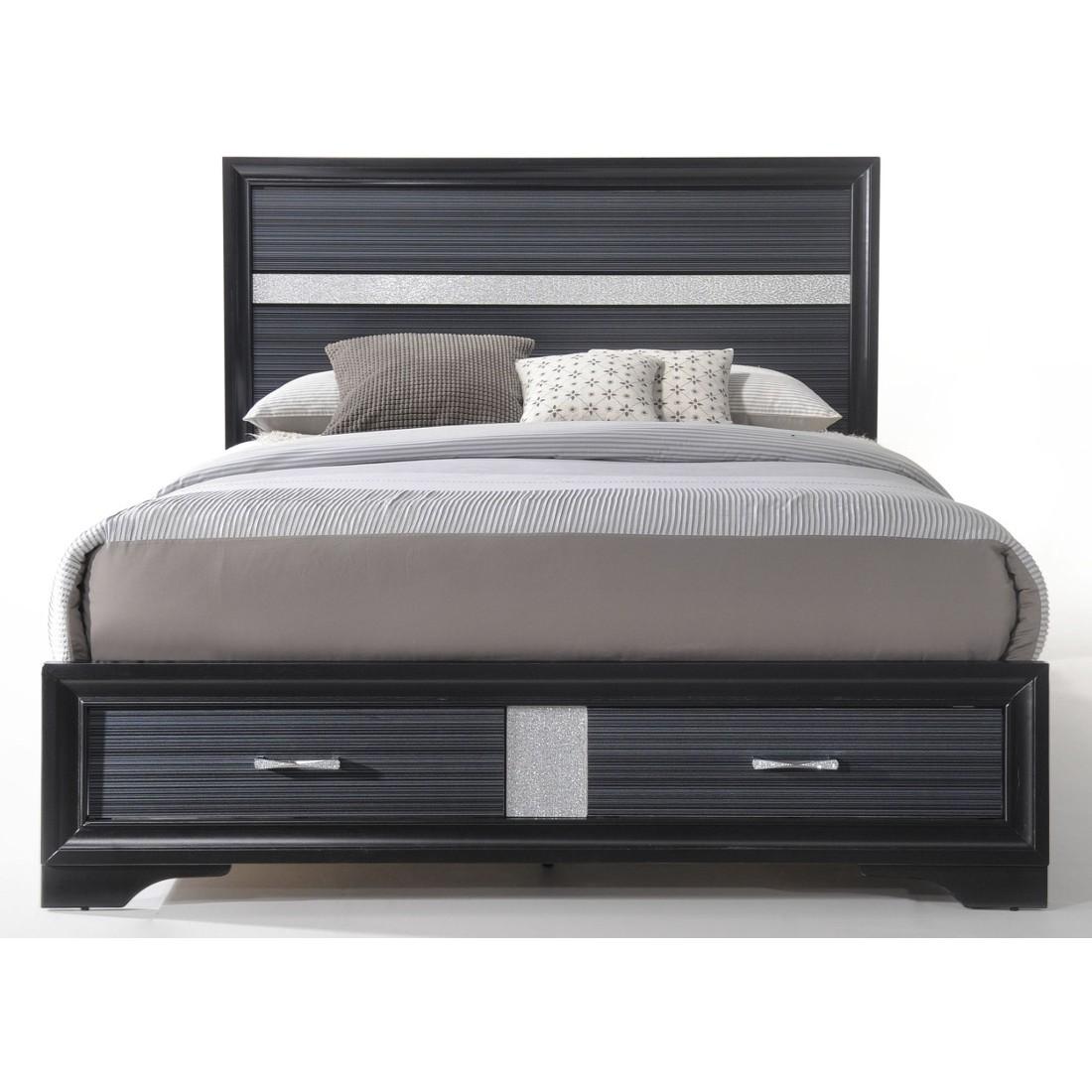 

    
Acme Furniture Naima-25897EK Storage Bed Black 25897EK
