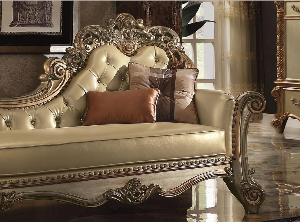 

        
Acme Furniture Vendome 96485 Chaise Gold Finish/Bone Faux Leather 00840412931321
