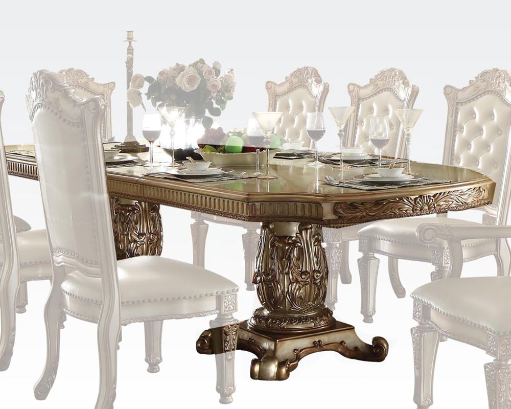 

        
Acme Furniture Vendome 63000 Dining Table Bone/Gold Lacquer 00840412931024
