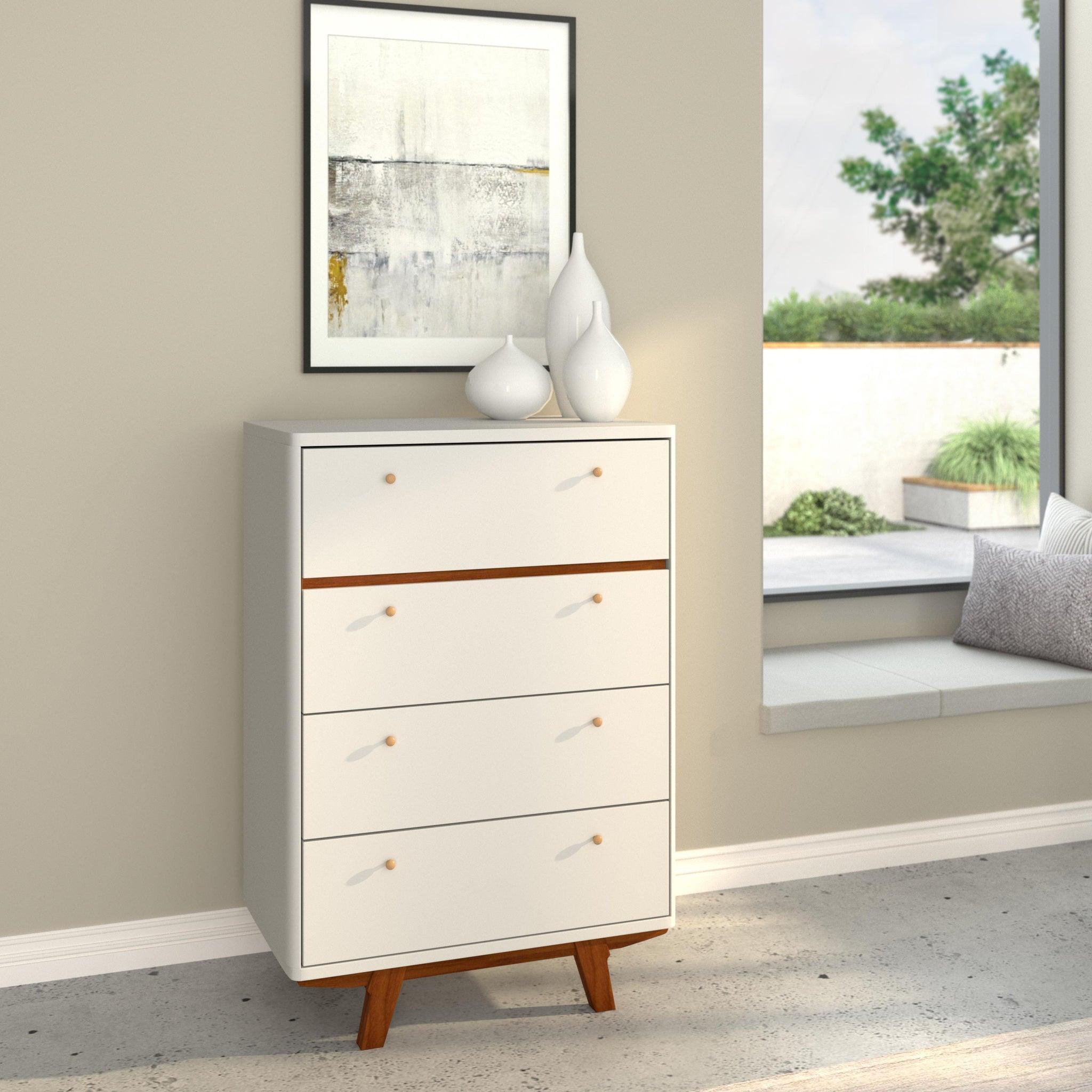 

        
Alpine Furniture DAKOTA Platform Bedroom Set White  840108500312
