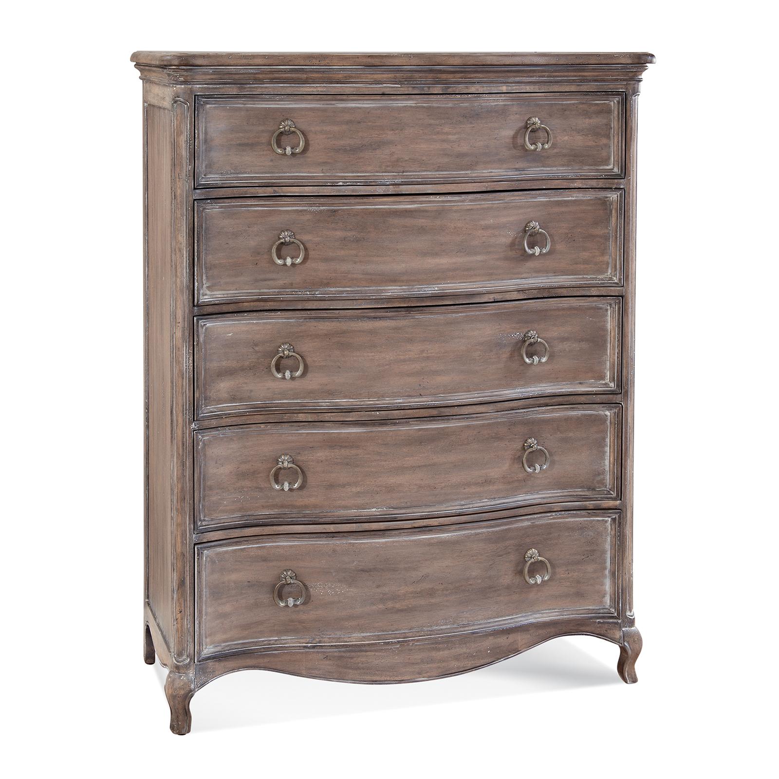 

    
Antique Grey 5 Drawer Chest 1575-150 GENOA American Woodcrafters Traditional
