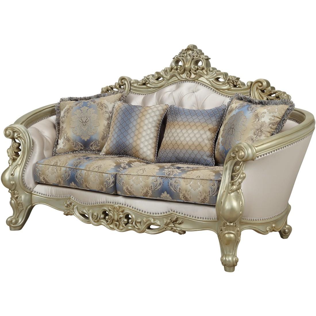 

    
Acme Furniture Gorsedd Sofa Loveseat Chair and Coffee Table Antique White/Cream Gorsedd-52440-Set-4
