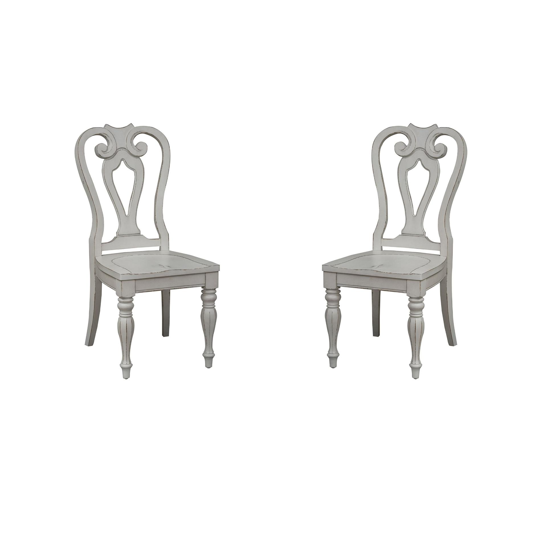 European Traditional Dining Chair Set 244-C2500S-Set 244-C2500S-Set-2 in White 