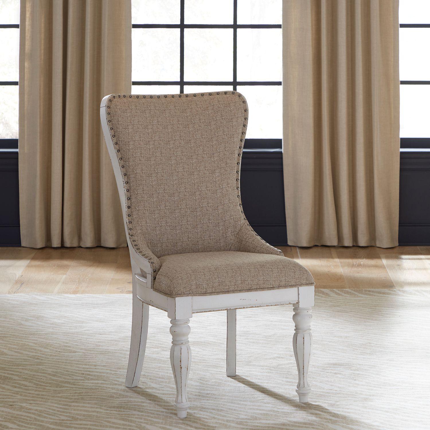 

    
Antique White Wing Chairs Set 2Pcs Magnolia Manor 244-C6501S Liberty Furniture
