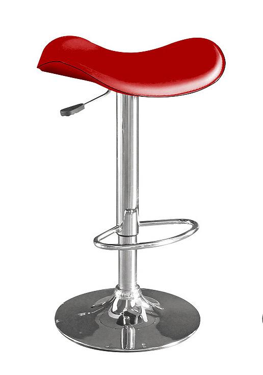 Contemporary Bar Stool 182 AHU-182-RED-04 in Red 