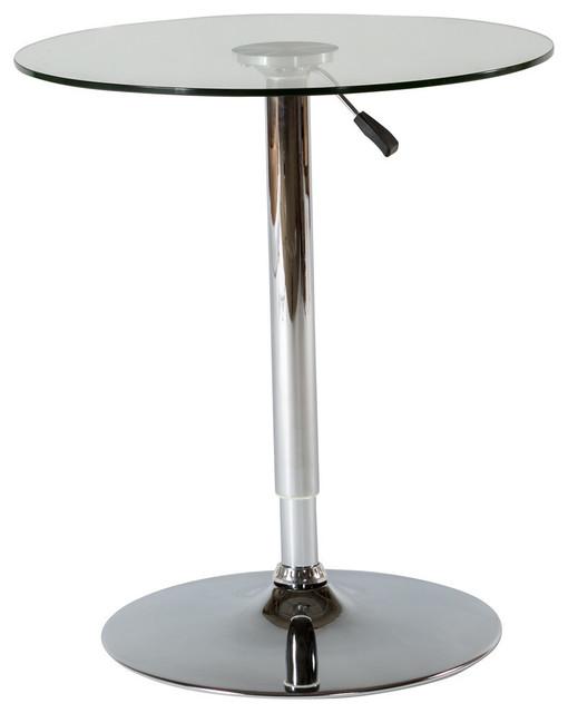 Contemporary Bar Table Rocco AHU-80-CLR-27 in Clear 