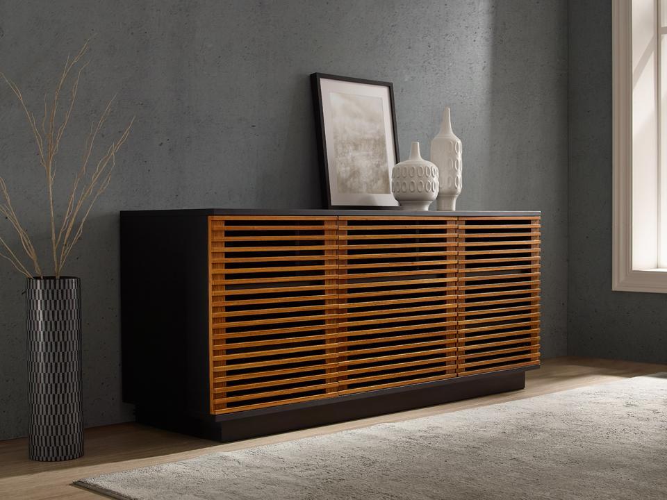 

                    
Buy Bamboo Media Cabinet Amber Modern Rowan by Greenington
