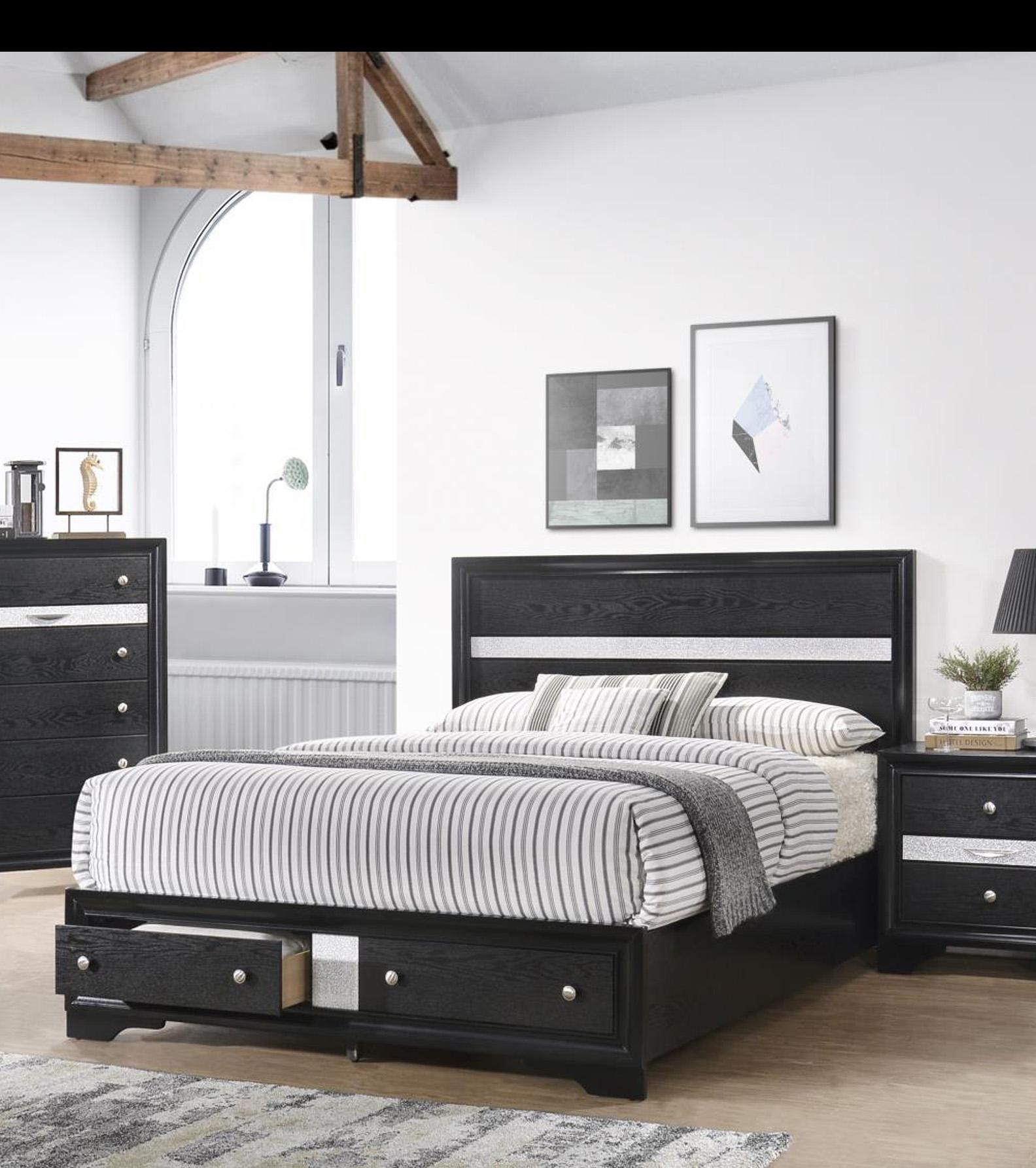 

    
Black Queen Storage Bed MATRIX Galaxy Home Modern Contemporary
