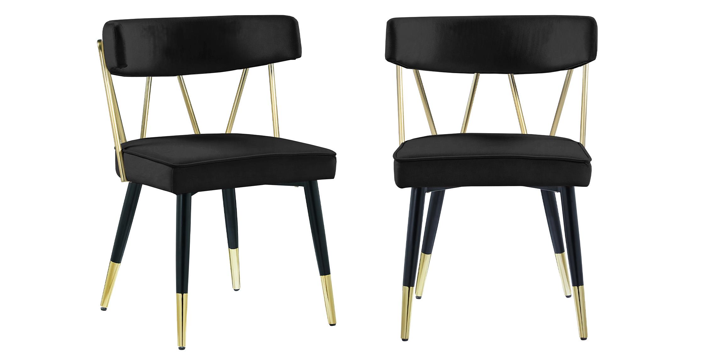 

    
Meridian Furniture RHEINGOLD 854Black-C Dining Chair Set Gold/Black 854Black-C
