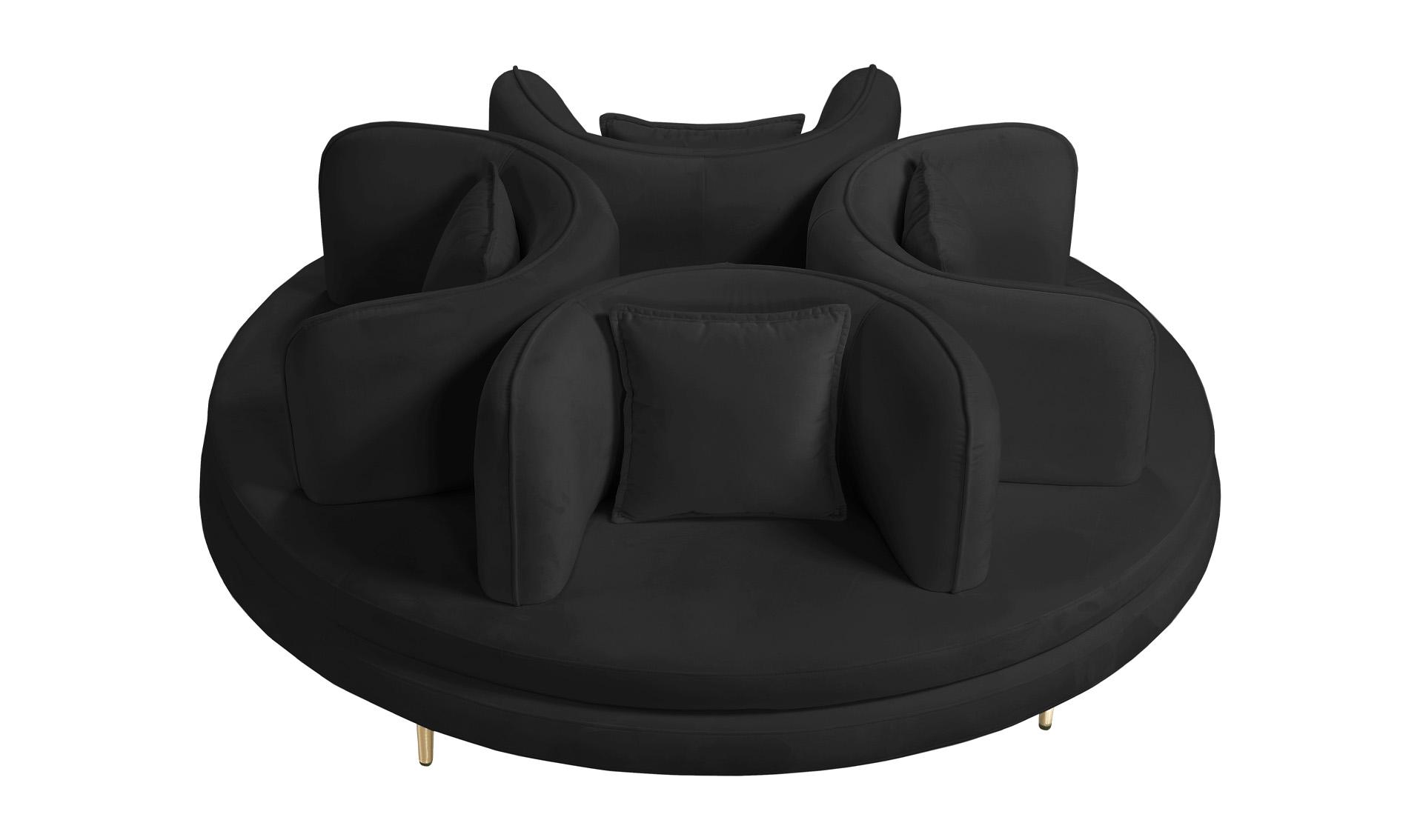 

    
Meridian Furniture CIRCLET 627Black Round Sofa Settee Black 627Black
