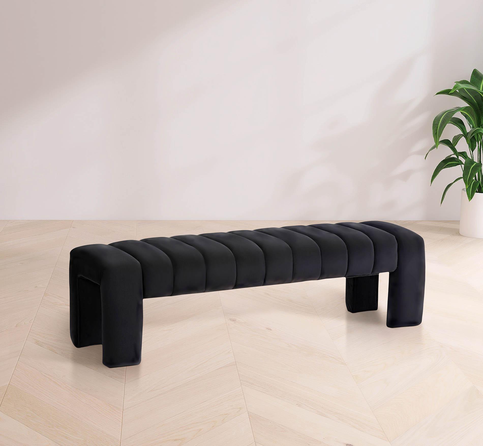 

    
Black Velvet Tufted Bench ANDAZ 443Black Meridian Contemporary Modern
