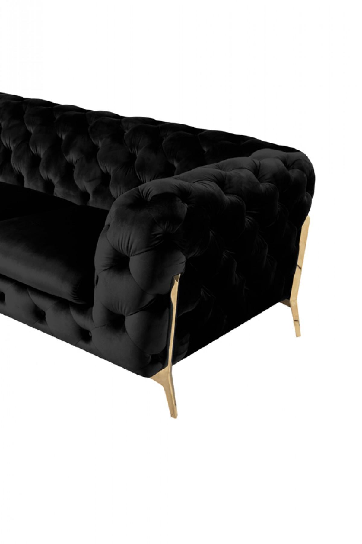 

    
VGCA1346-BLK Deluxe Black Velvet Tufted Sofa Set 3 VIG Divani Casa Sheila Modern Contemporary
