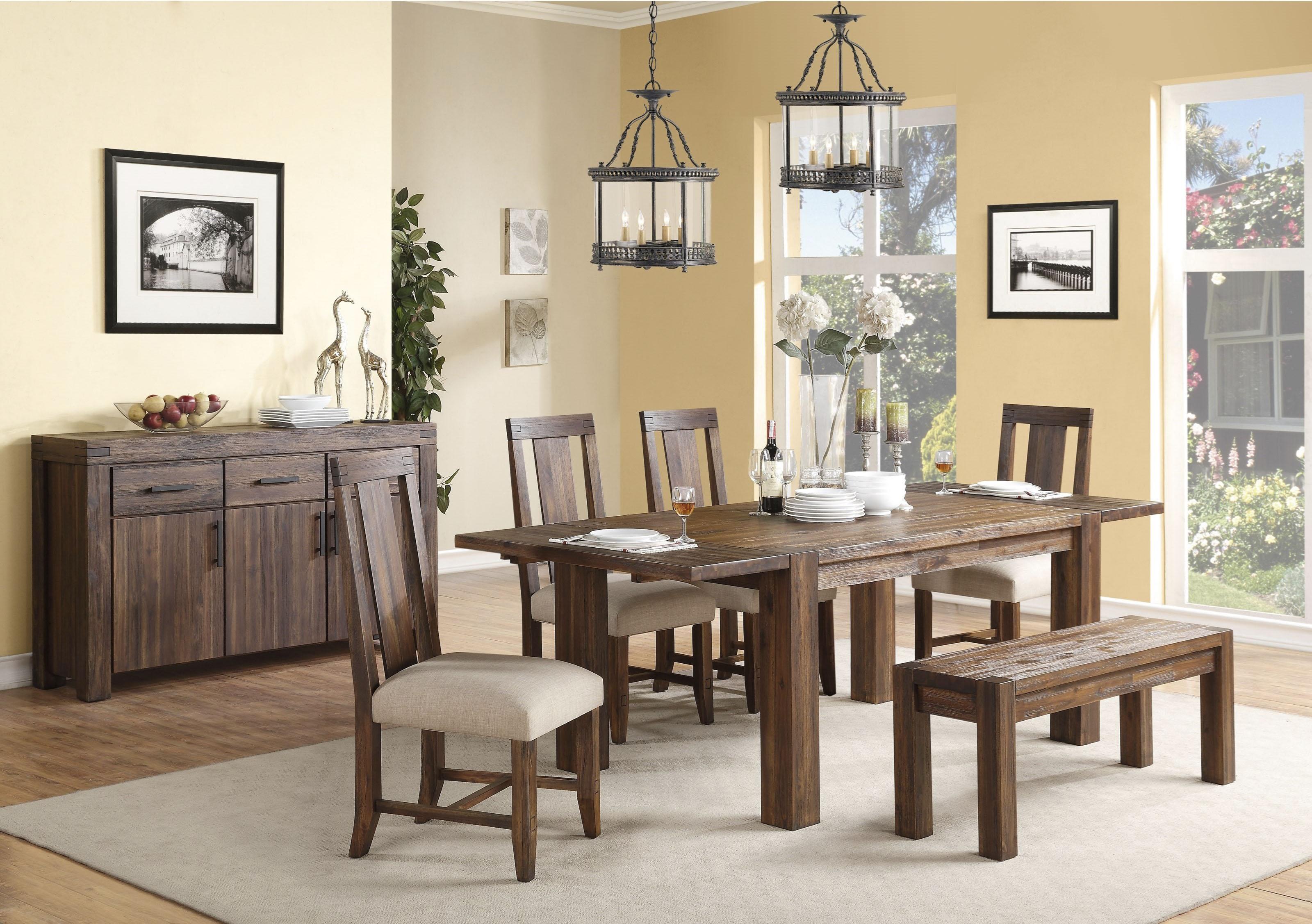 

    
3F4161 Brick Brown Finish Acacia Solids Dining Table MEADOW by Modus Furniture
