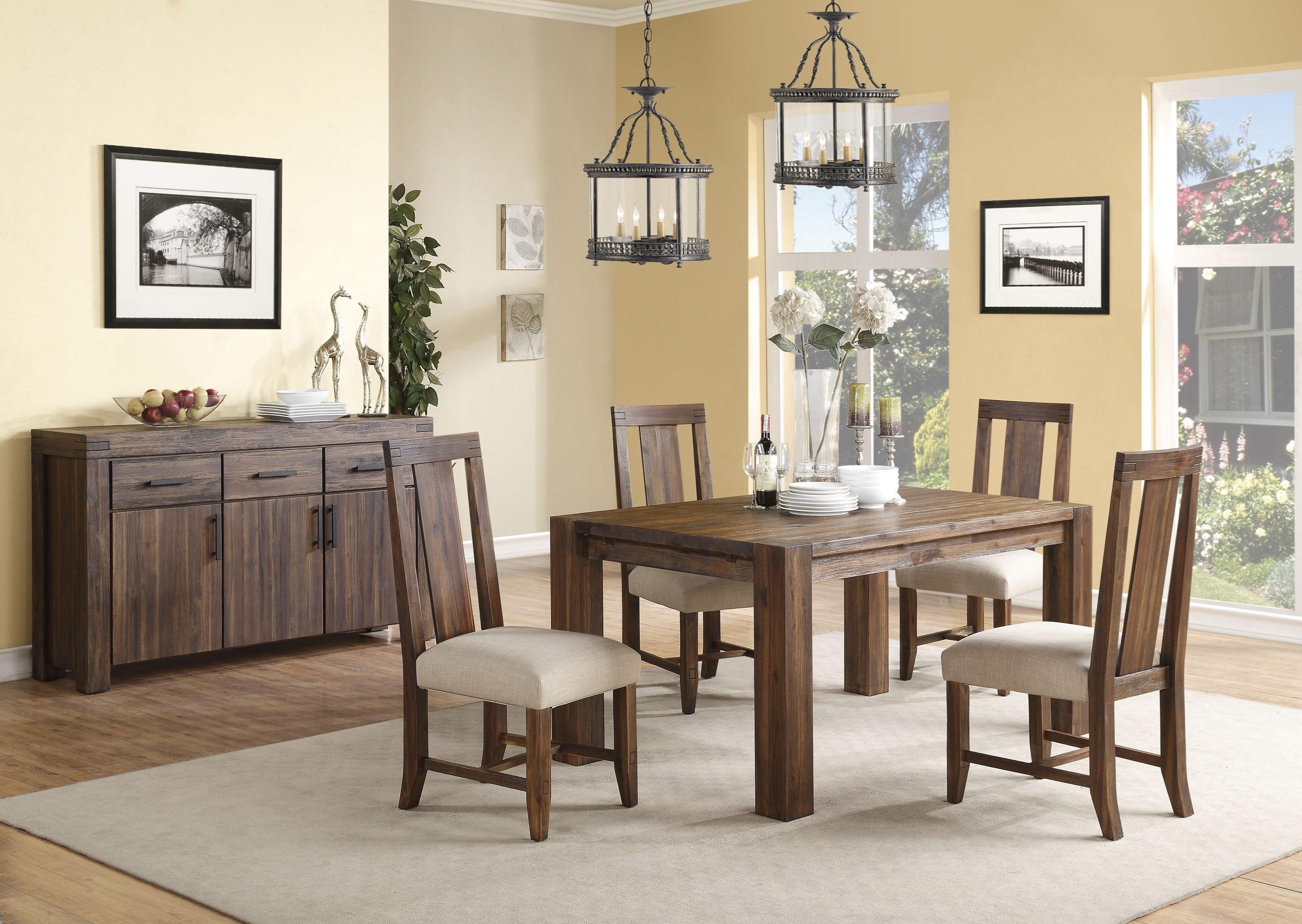 

                    
Buy Brick Brown Finish Acacia Solids Dining Table MEADOW by Modus Furniture
