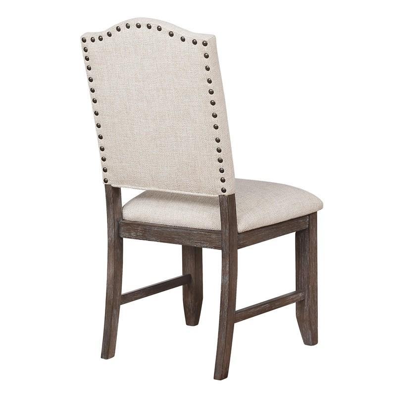 

    
Crown Mark Regent Dining Chair Set Cream/Brown 2270S-2pcs

