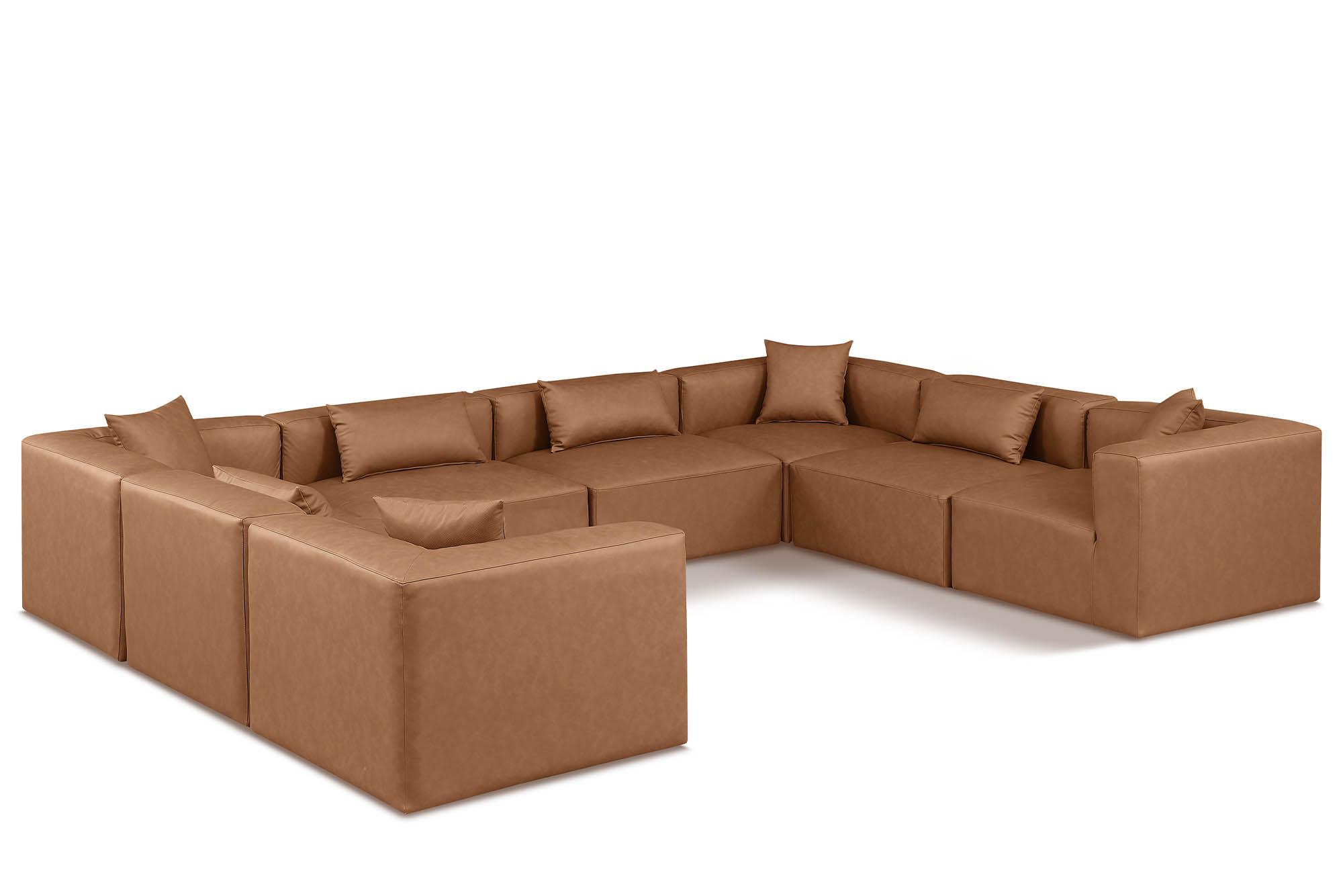 

    
Brown Faux Leather Modular Sectional CUBE 668Brown-Sec8A Meridian Contemporary
