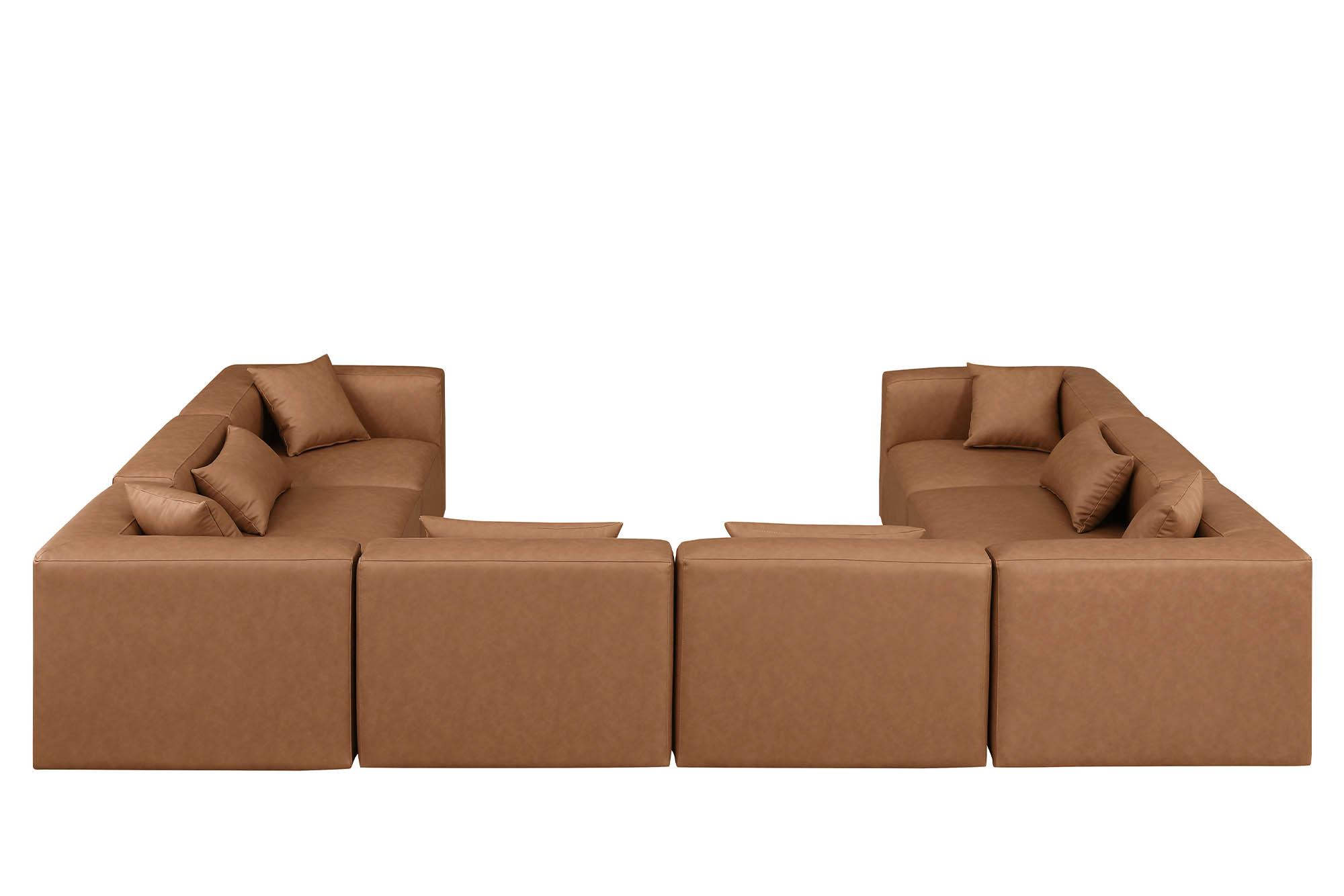 

        
Meridian Furniture CUBE 668Brown-Sec8A Modular Sectional Sofa Brown Faux Leather 094308317977
