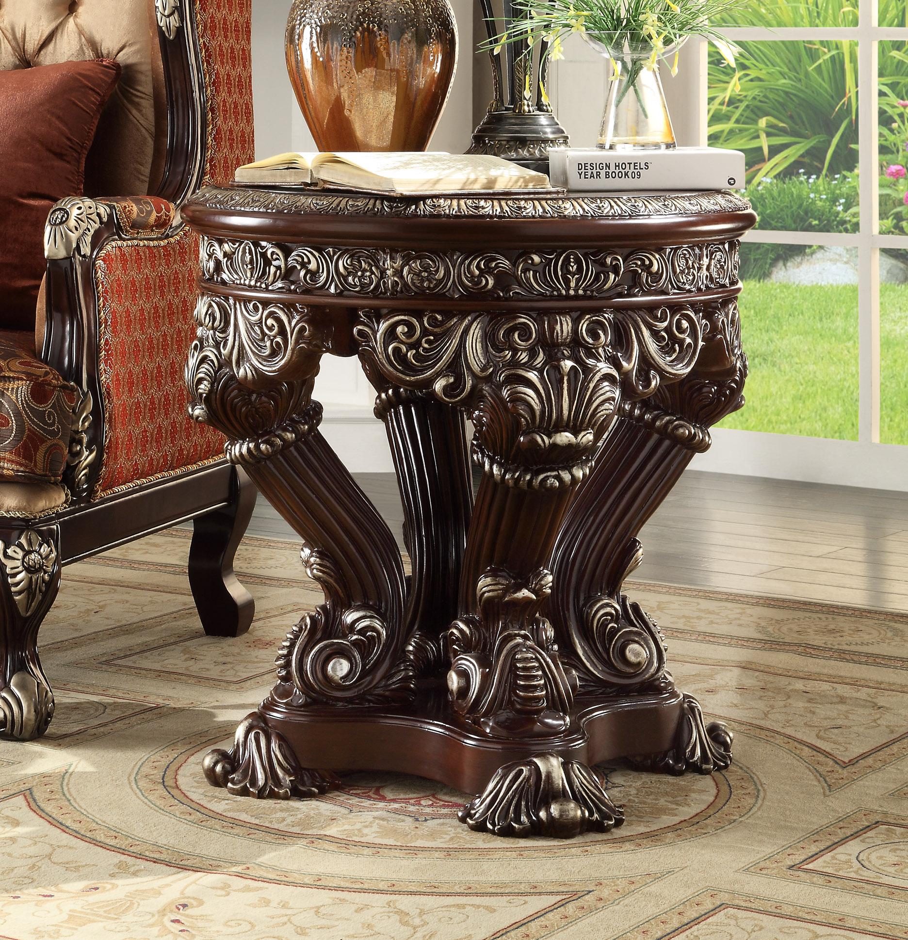 

    
Homey Design Furniture HD-8017 Coffee Table Set Metallic/Antique Silver/Brown HD-8017-CTSET3
