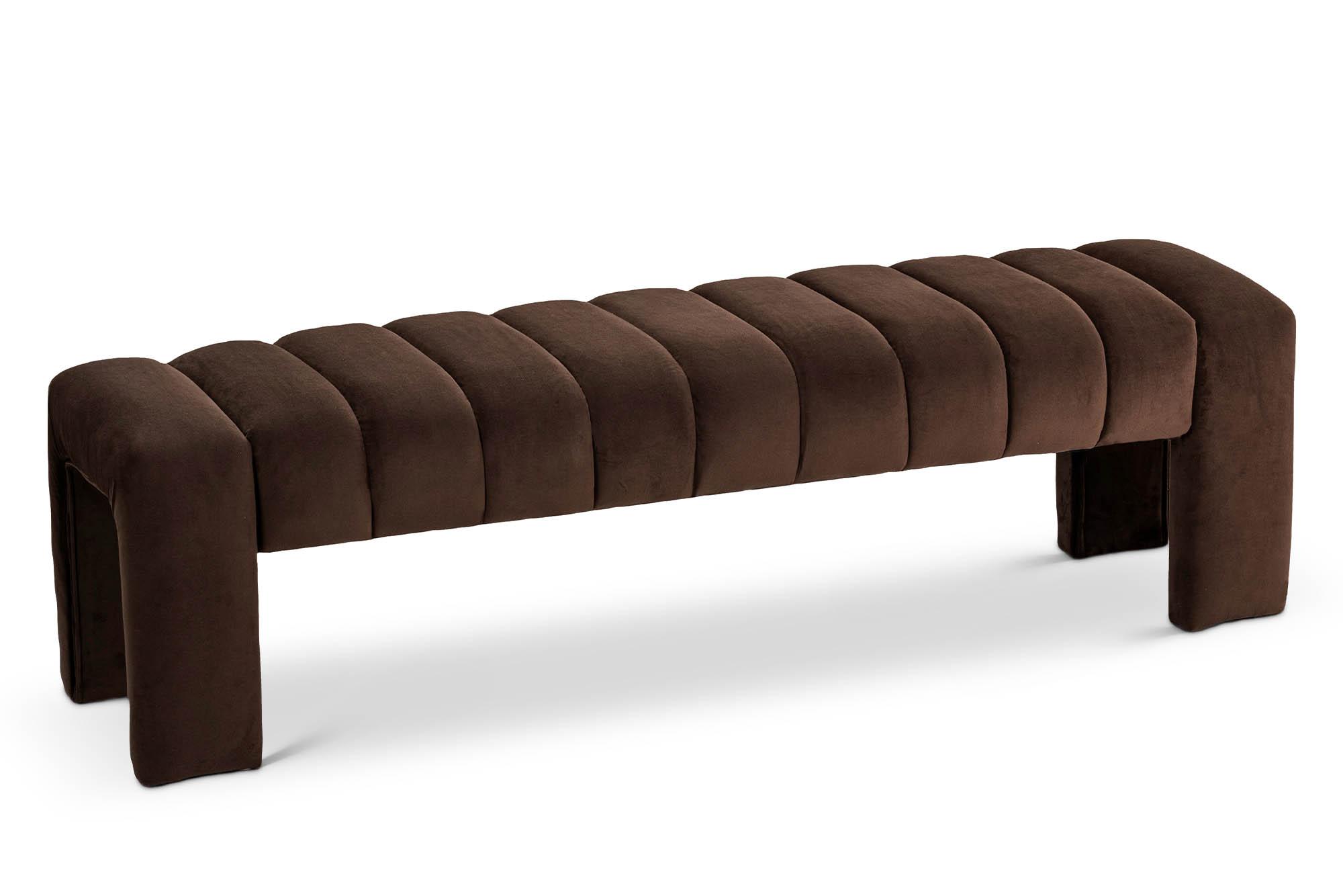 

    
Brown Velvet Tufted Bench ANDAZ 443Brown Meridian Contemporary Modern
