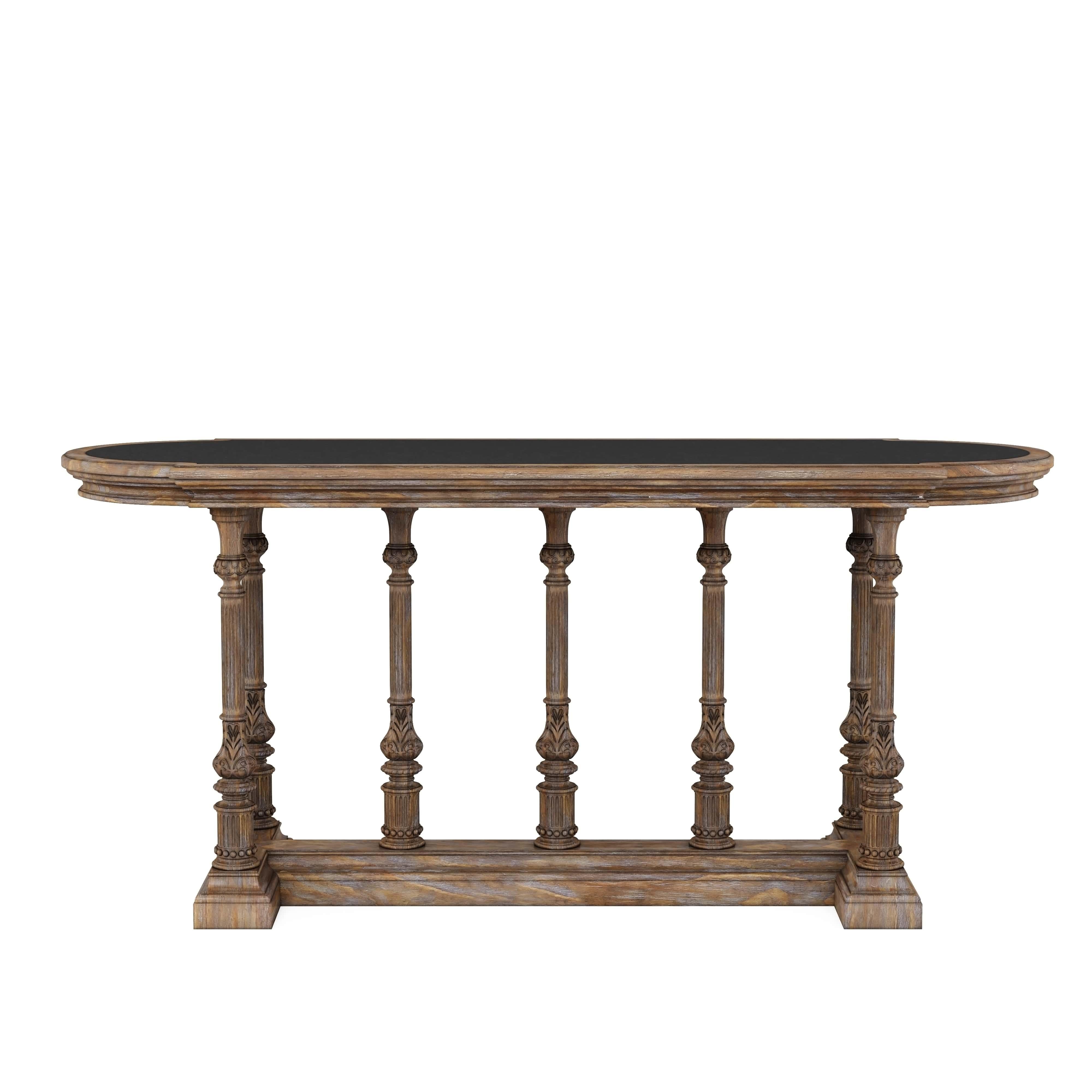 Traditional, Farmhouse Counter Table Architrave 277235-2608 in Brown 