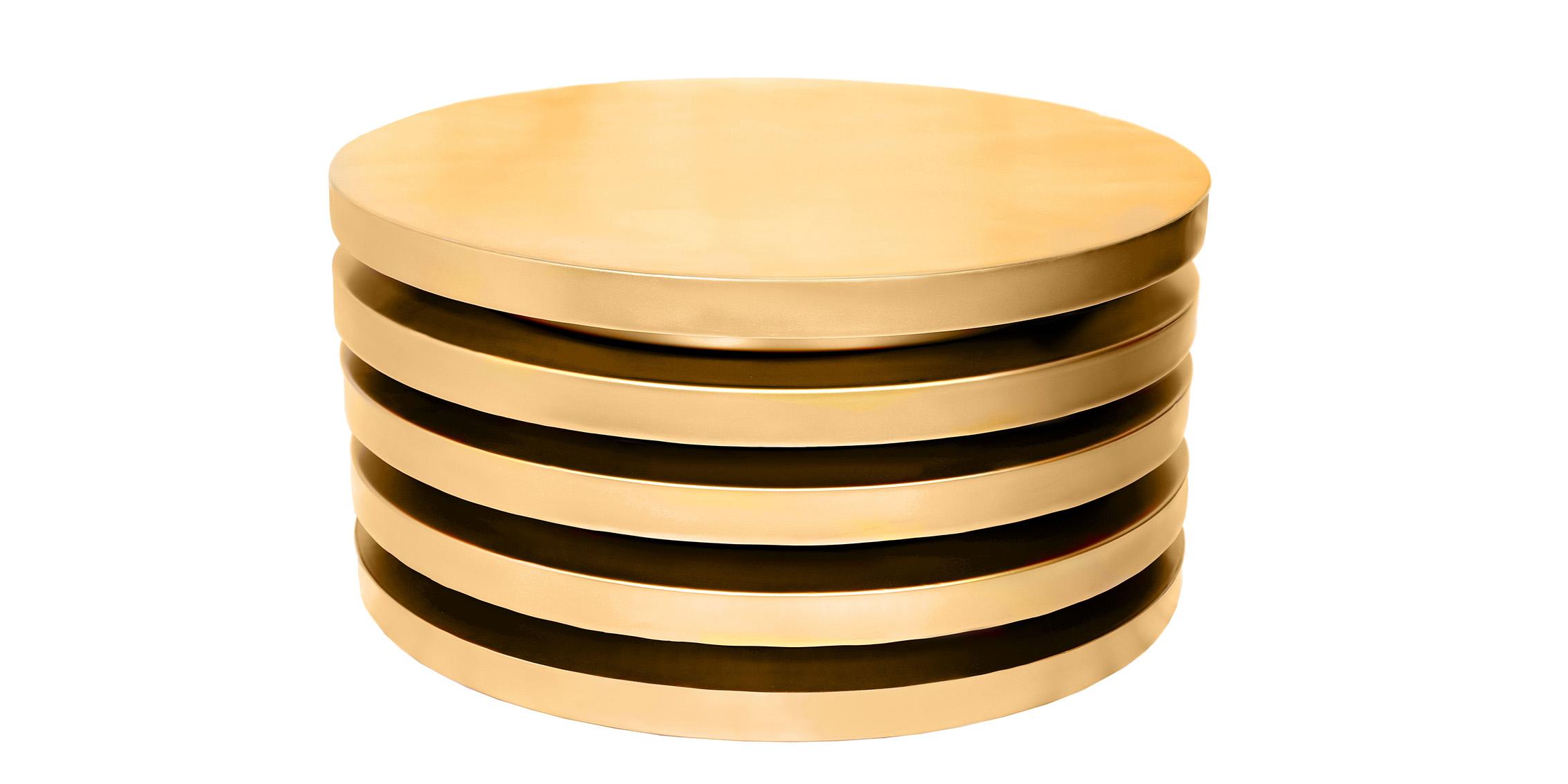 Contemporary, Modern Coffee Table LEVELS 299-CT 299-CT in Gold 