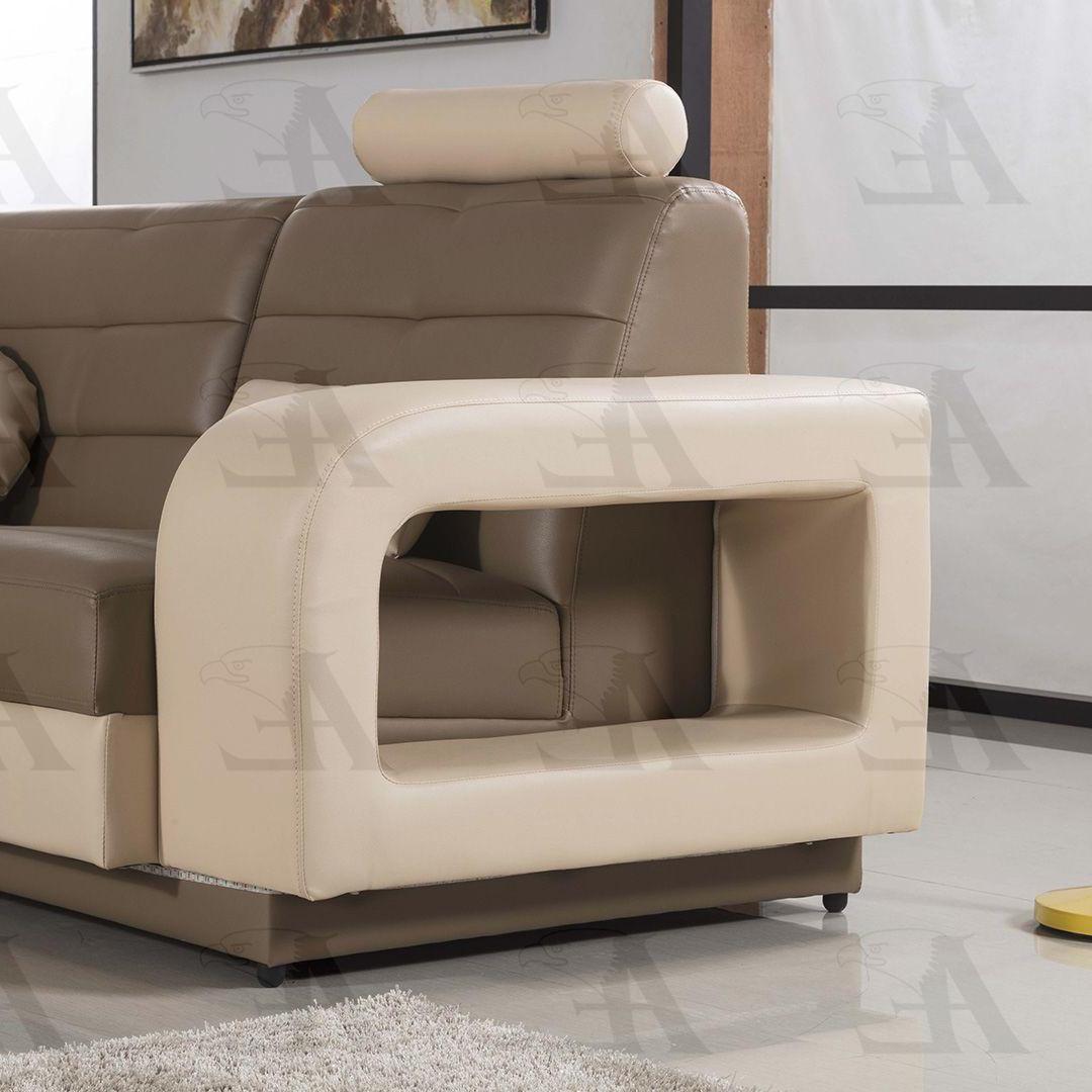 

    
AE-LD800R-CA.CRM Camel & Cream Faux Leather Sectional  4Pcs LEFT American Eagle AE-LD800-CA.CRM
