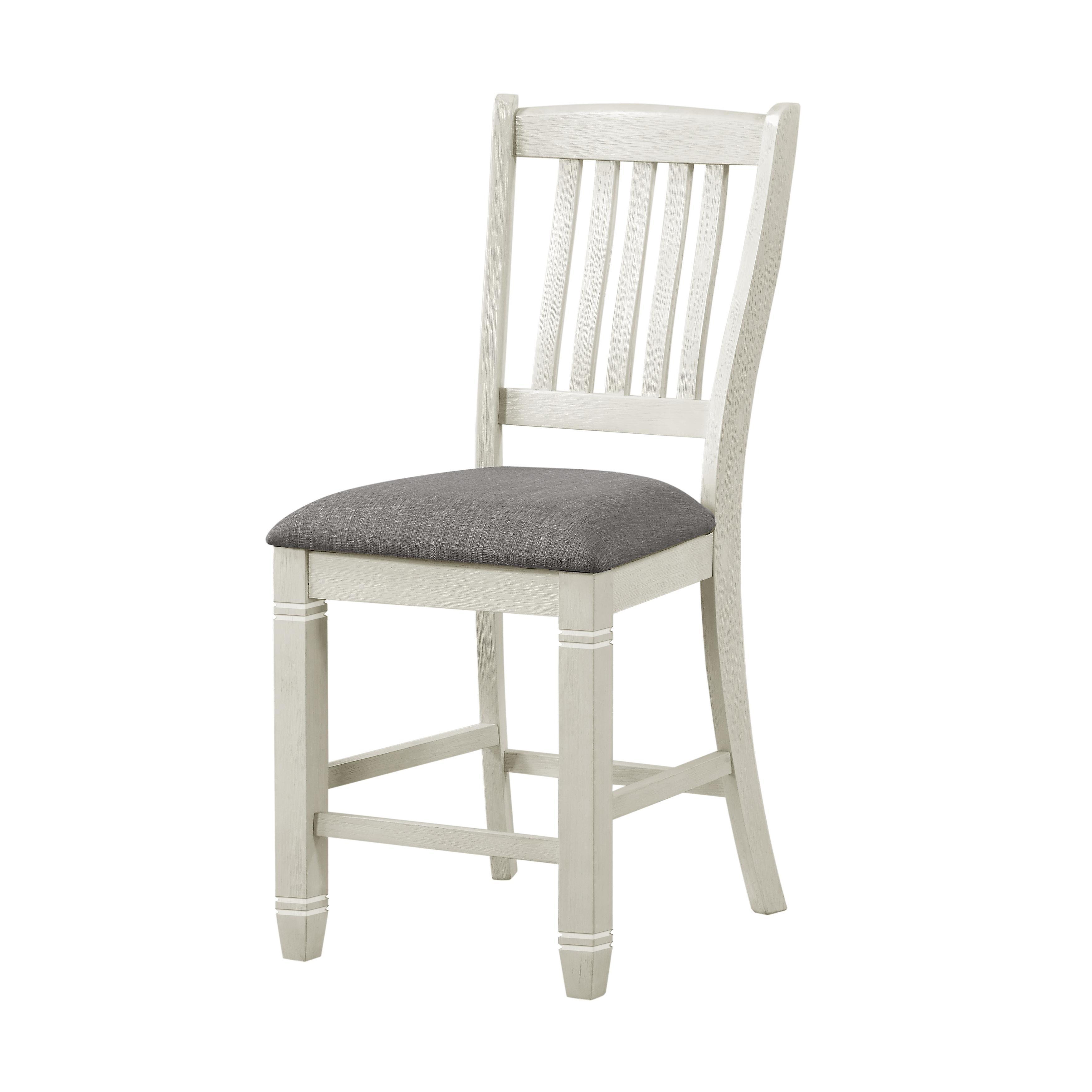 Casual Counter Height Chair 5627NW-24 Granby 5627NW-24 in Antique White Polyester