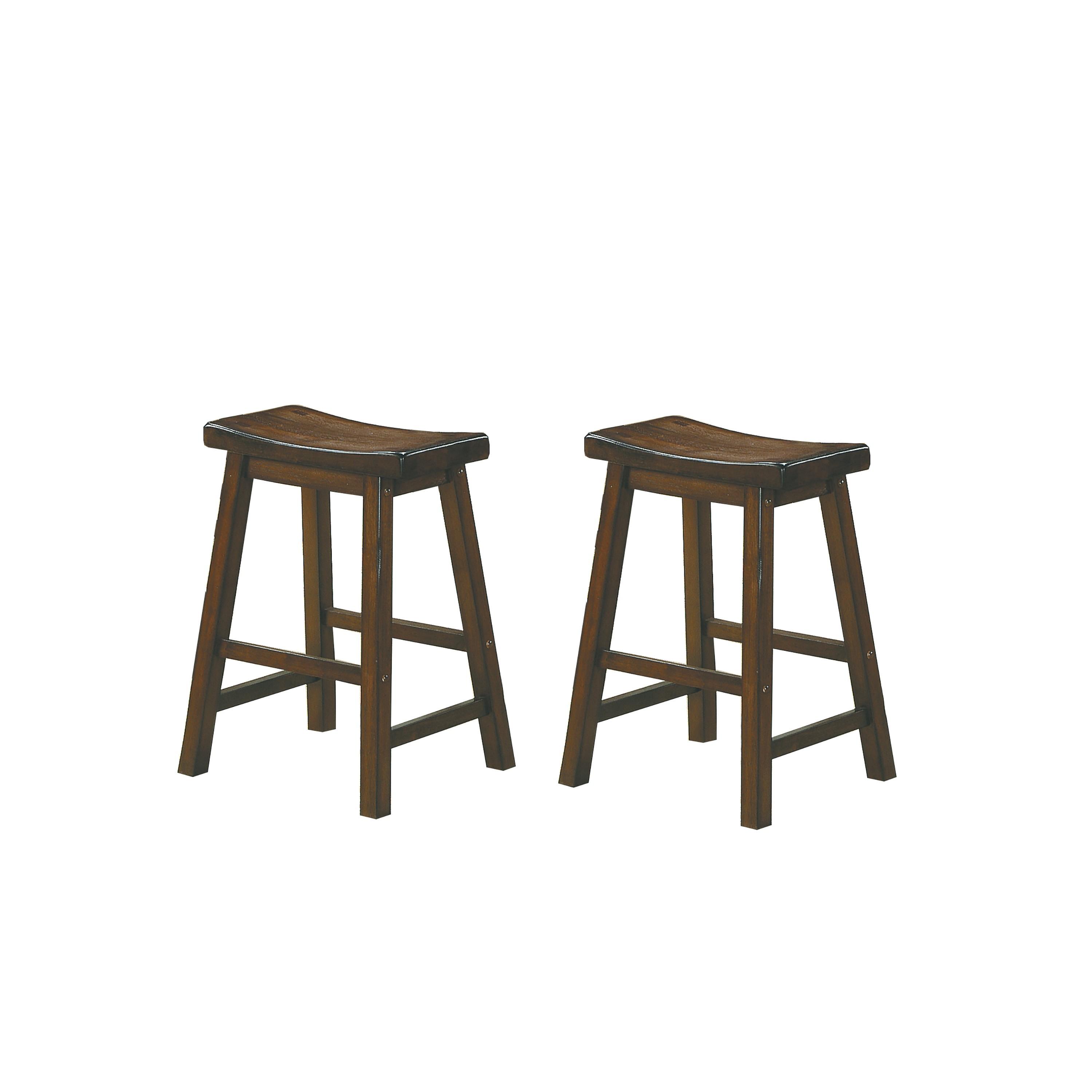 Casual Counter Height Stool 5302C-24 Saddleback 5302C-24 in Cherry 