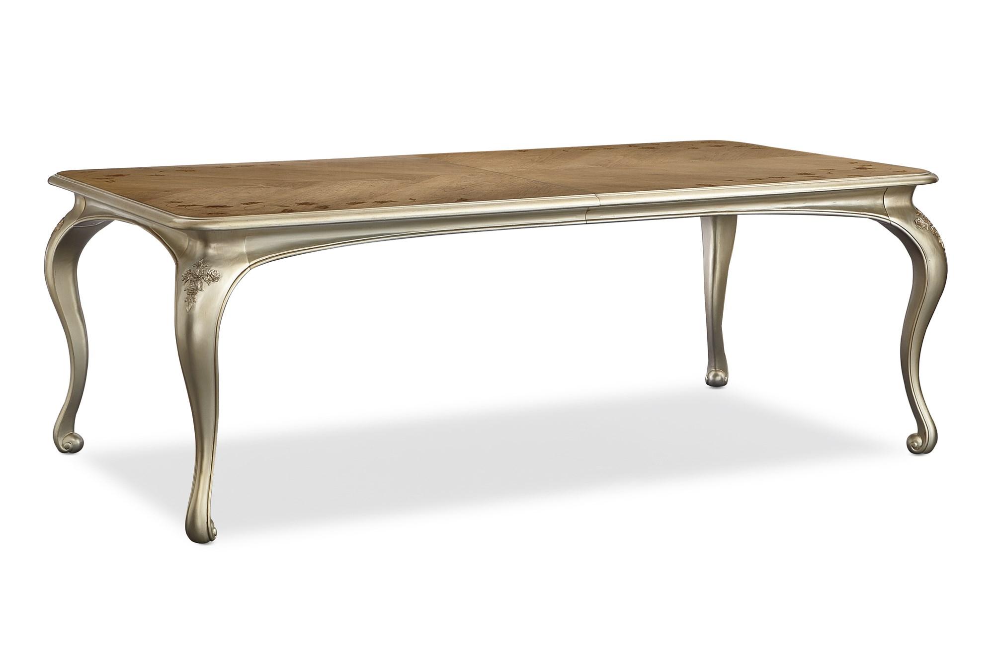 

    
Cendre & Champagne Mist Rectangle Dining Table FONTAINEBLEAU by Caracole
