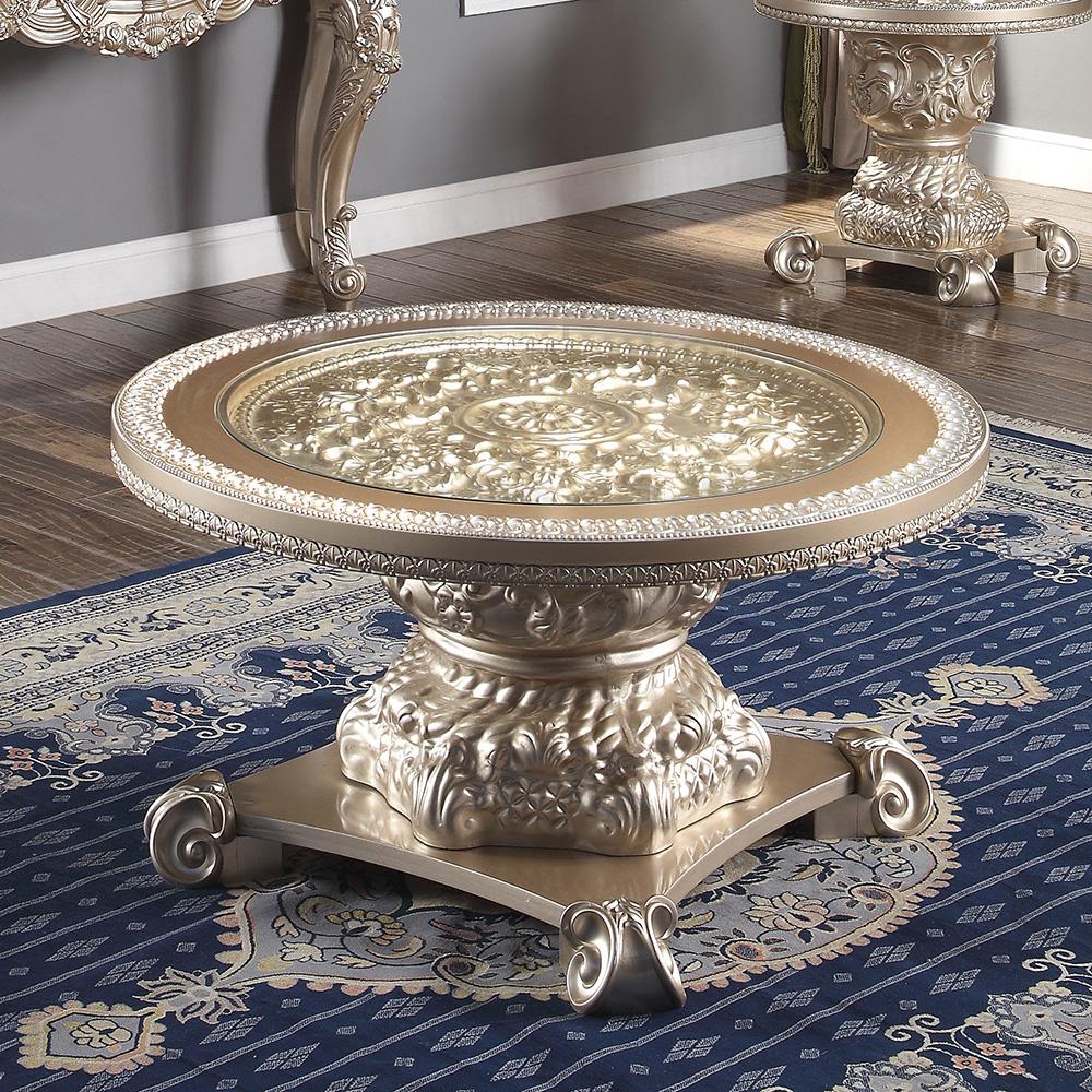 Traditional Coffee Table HD-328C HD-CT328C in Gold 