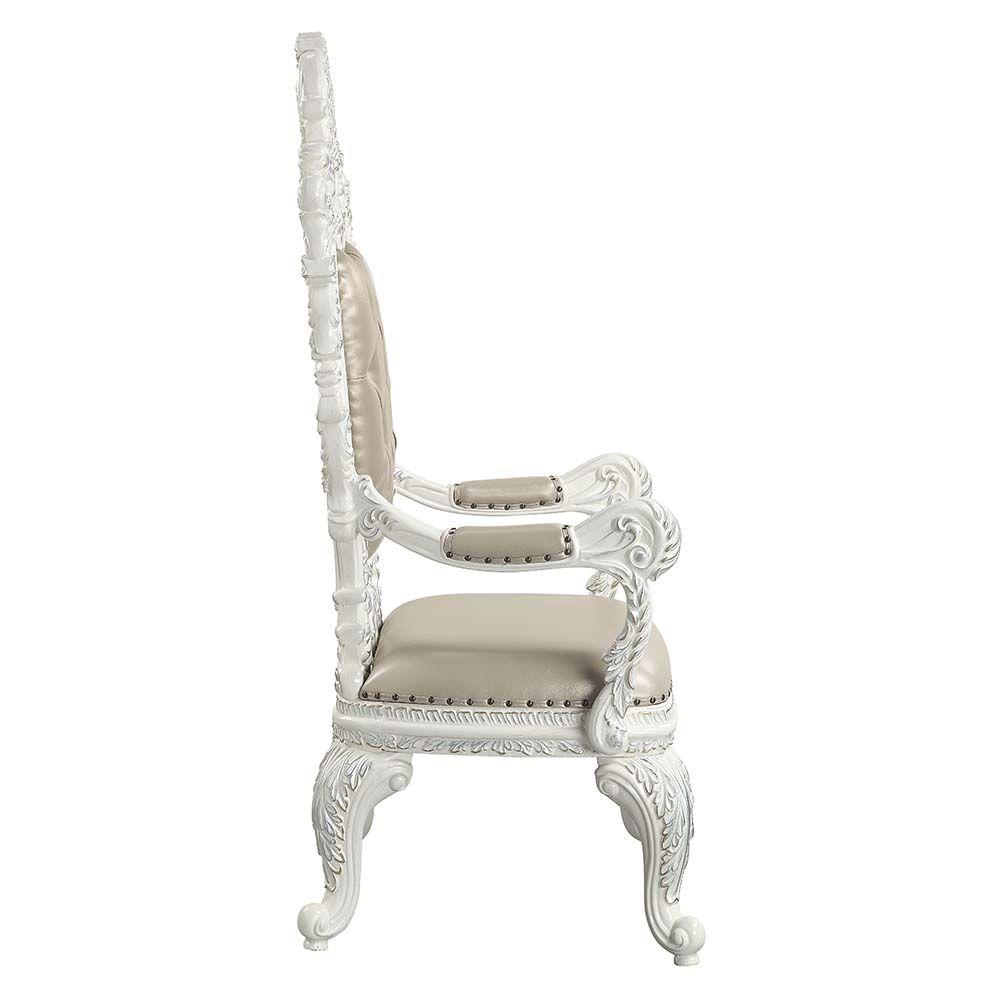 

                    
Acme Furniture Vanaheim Arm Chair Set Antique White PU Purchase 
