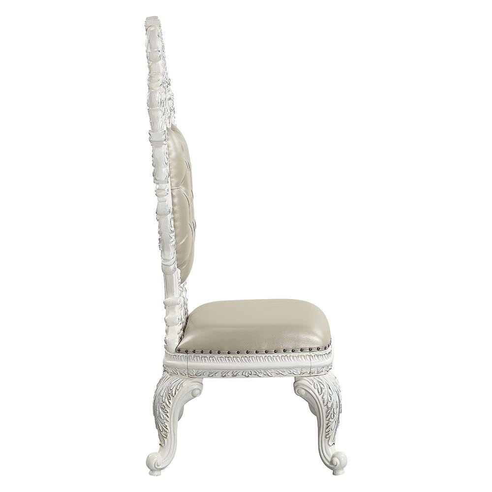 Classic,  Vintage Side Chair Set Vanaheim DN00679-2pcs in Antique White PU