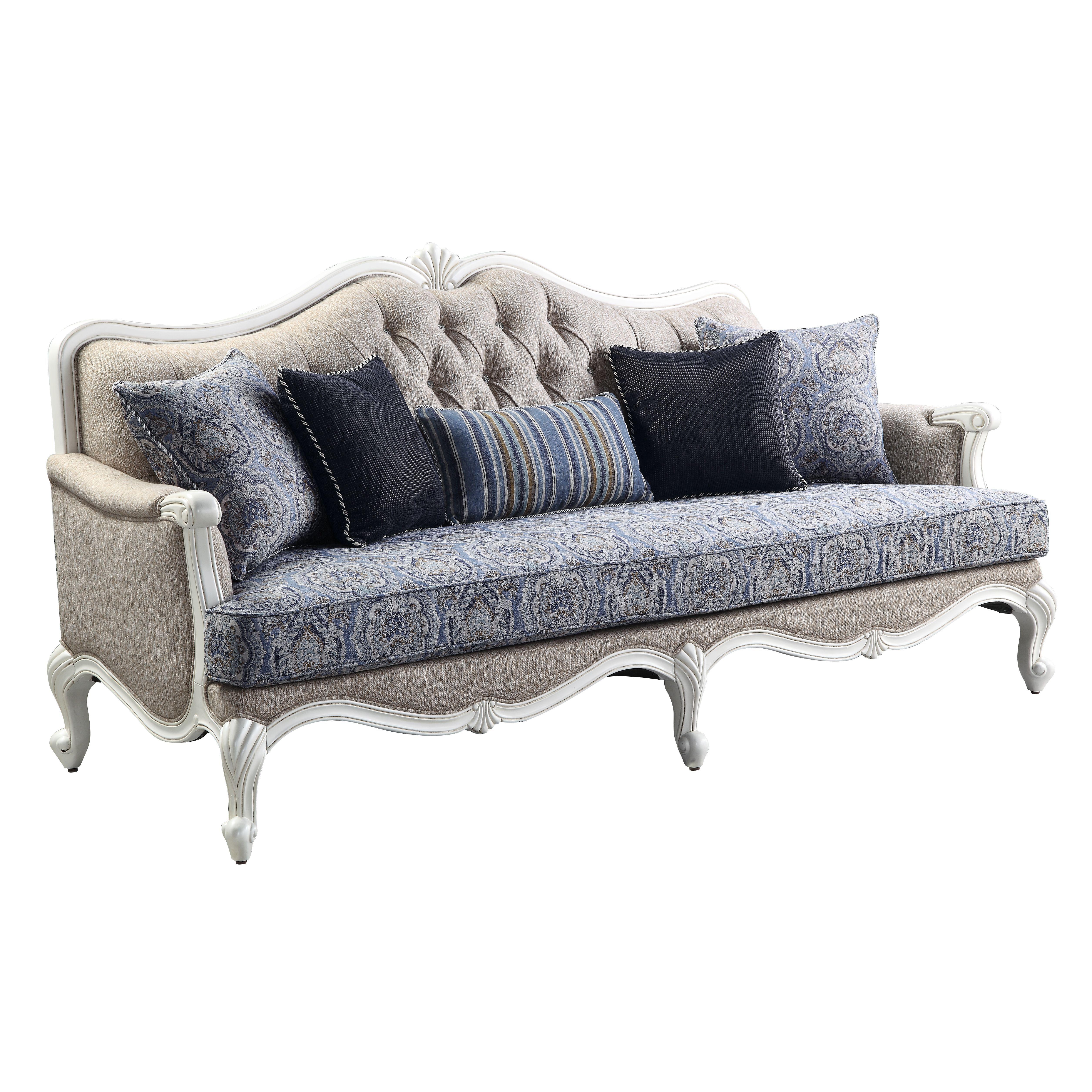 Classic Sofa Ciddrenar 54310 in Beige Fabric