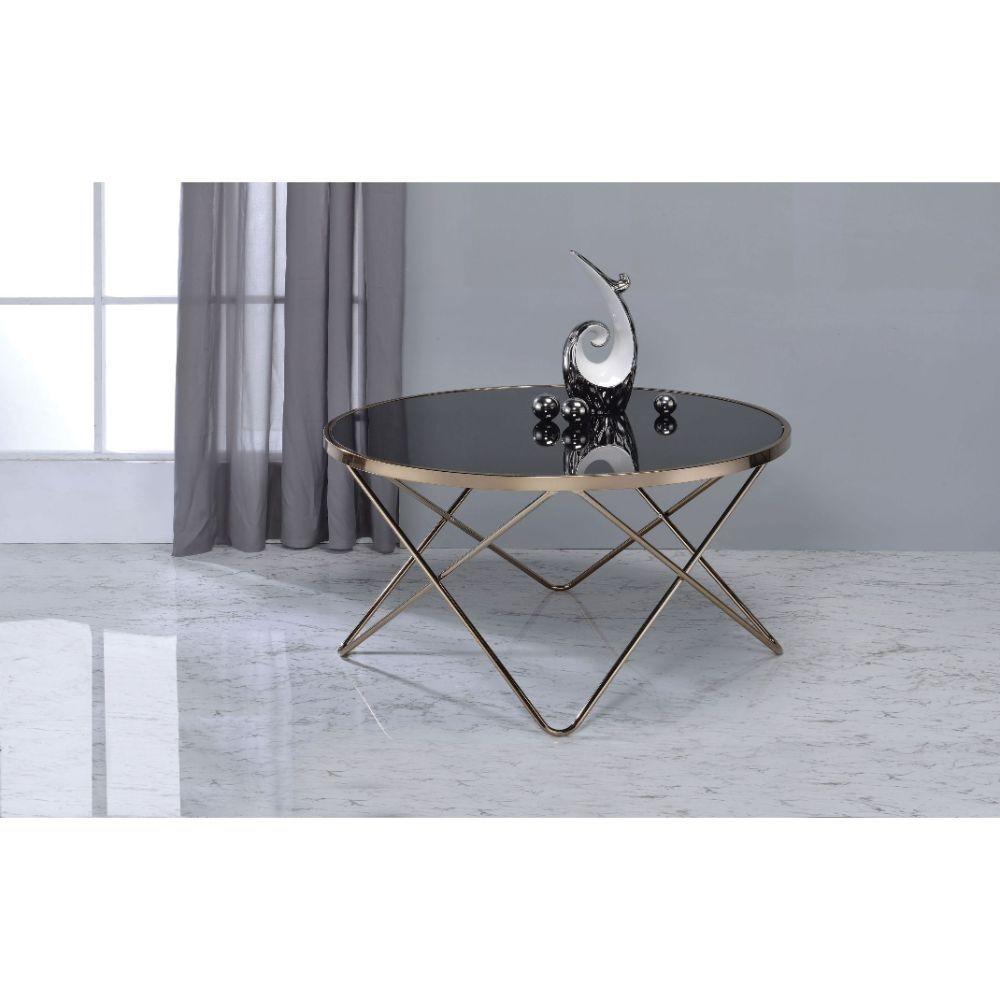

    
Acme Furniture Valora Coffee Table Black 81830
