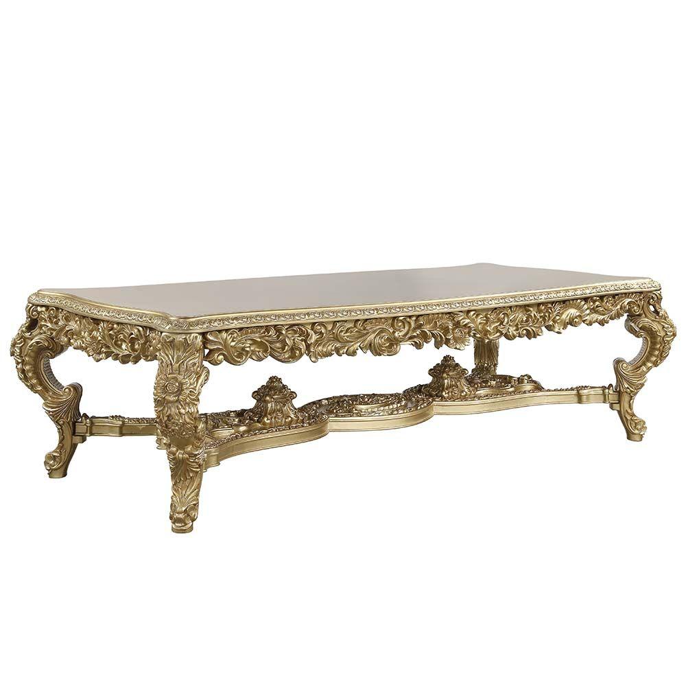

    
Classic Gold Composite Wood Dining Table Acme Furniture Bernadette DN01470-T

