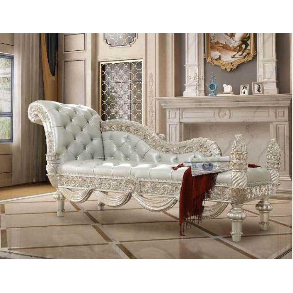 

    
Classic Silver Composite Wood Bench Acme Furniture Sandoval BD01492-B
