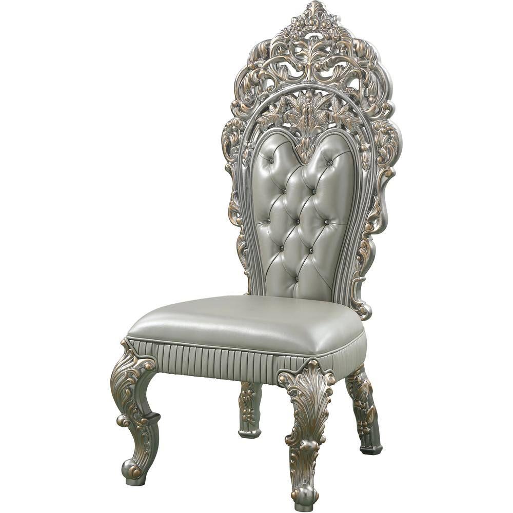 

    
Classic Silver Composite Wood Side Chairs Set 2PCS Acme Furniture Sandoval DN01495-SC-2PCS
