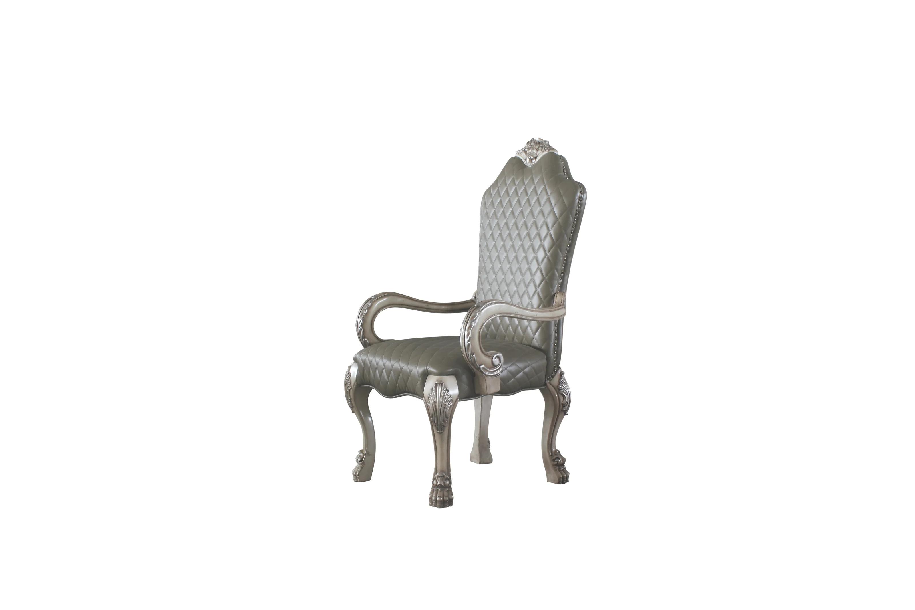 

    
Classic Vintage Bone White 2 Arm Chairs by Acme Dresden 68173-2pcs
