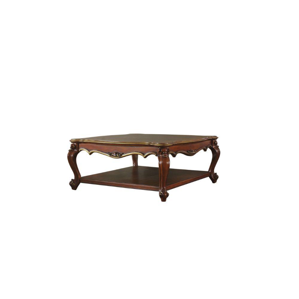 

    
Classic Vintage Cherry Oak Coffee Table by Acme Picardy 88220
