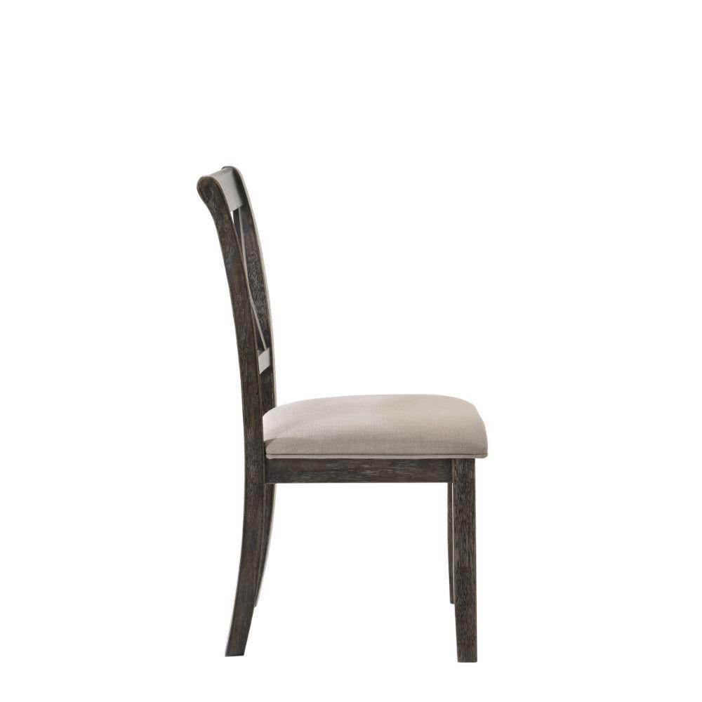 

                    
Acme Furniture Claudia II Side Chair Set Gray Fabric Purchase 
