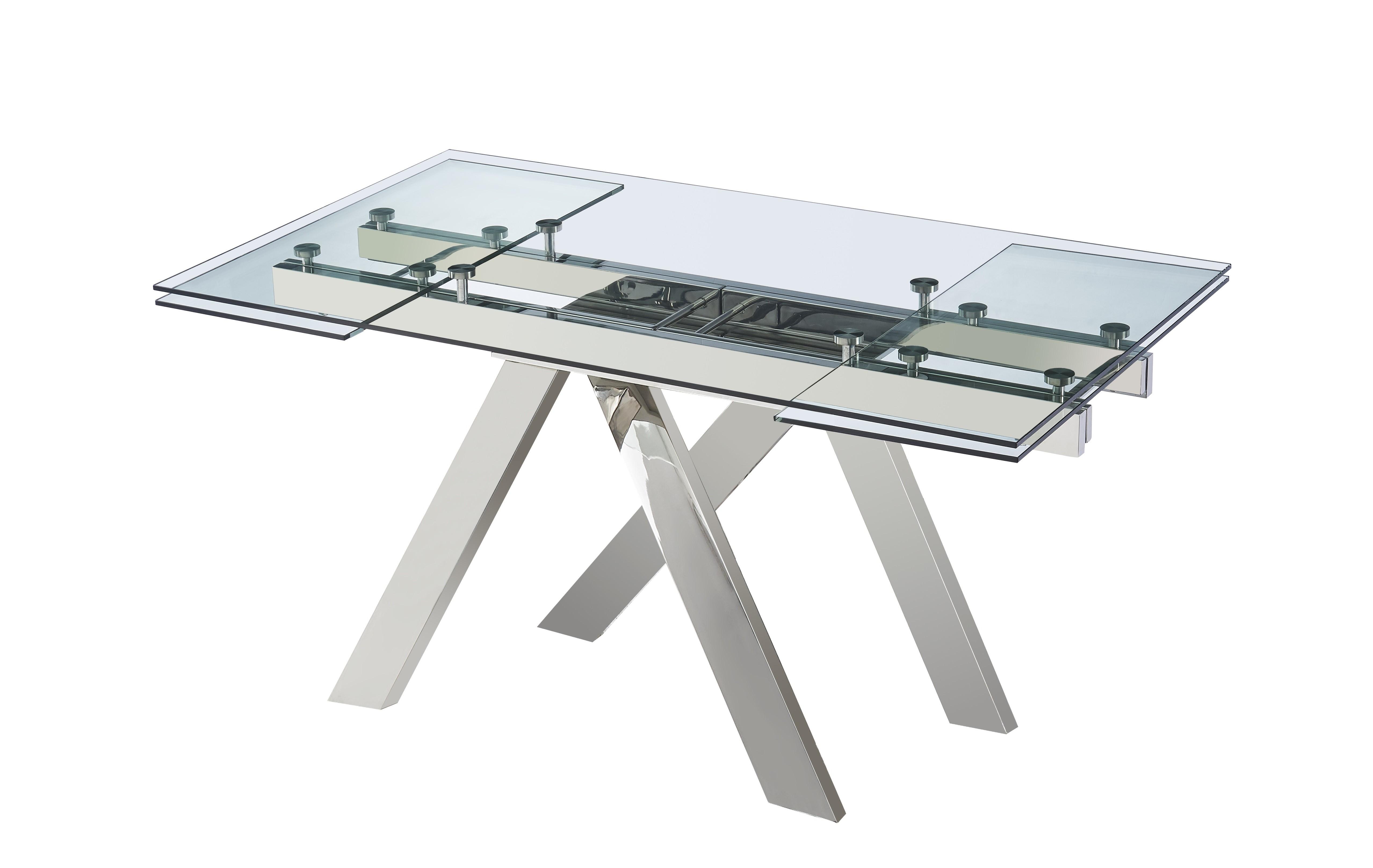 

                    
J&M Furniture Premier Dining Table Chrome/Clear/White  Purchase 
