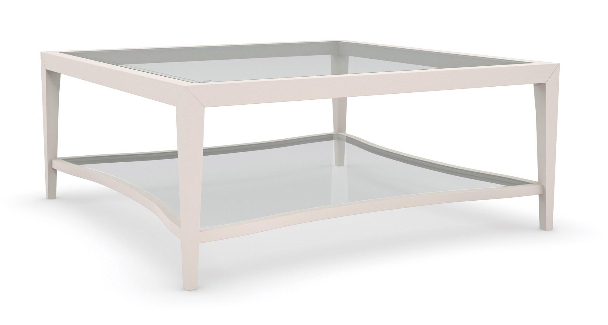 Contemporary Coffee Table CHARMING CLA-421-406 in Clear, Pearl 