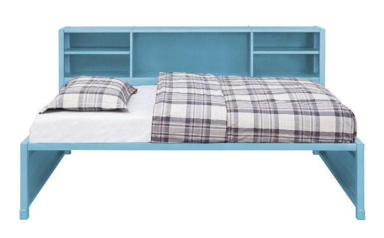 

    
Contemporary Aqua Twin Bed w/ Trundle by Acme Cargo 38265
