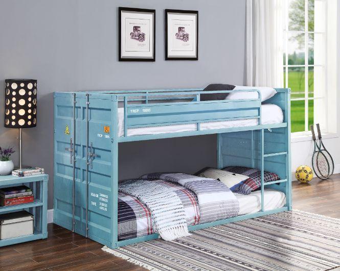 

    
Acme Furniture Cargo Bunk Bed Aqua 37810
