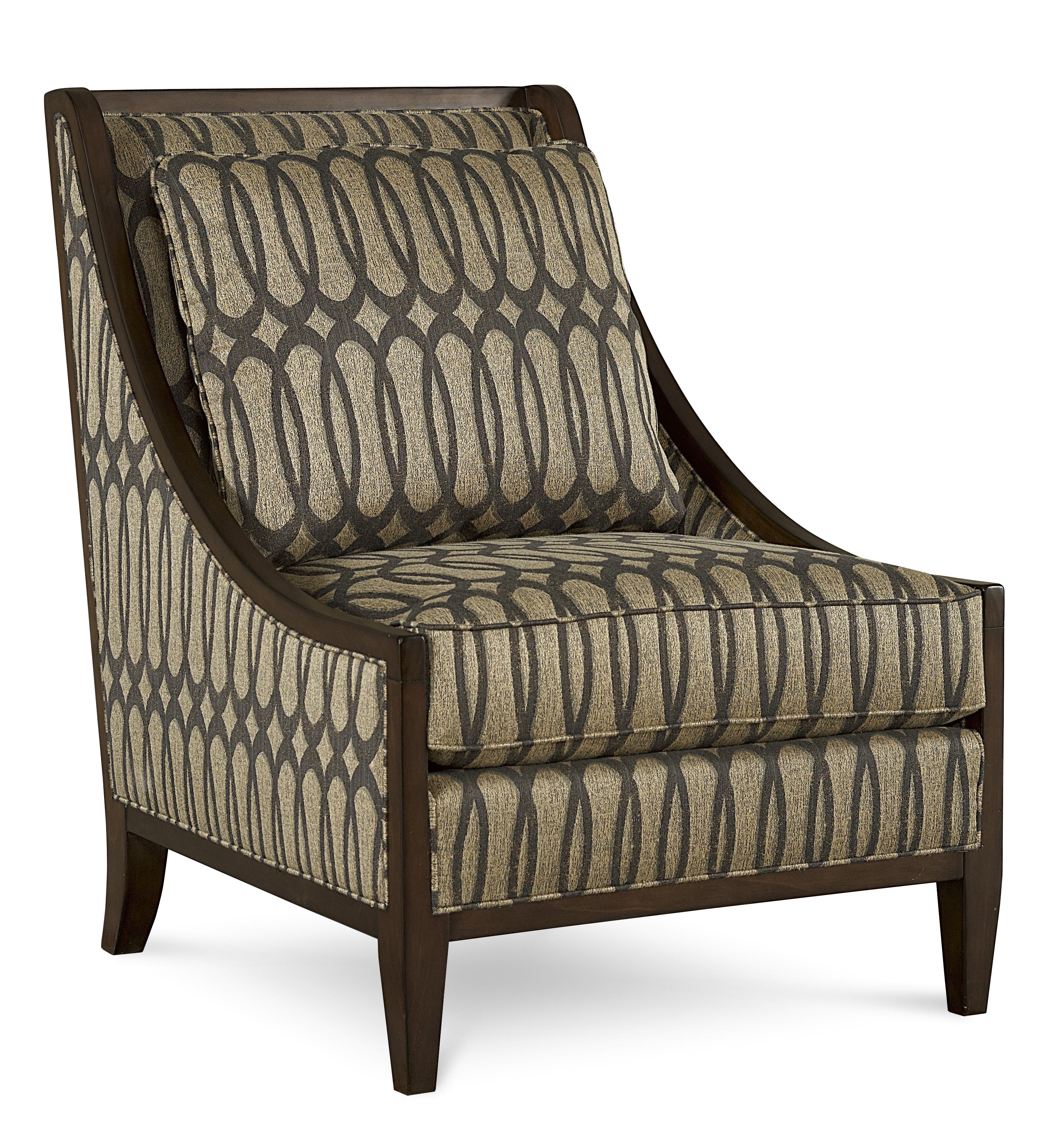 Classic, Traditional Arm Chairs HARPER Intrigue 161503-5036AA in Brown Fabric