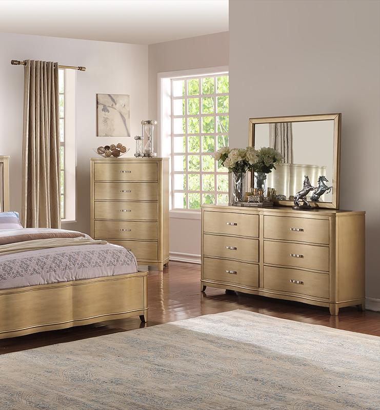 

    
6 Drawers Dresser Beige Wood F4893 Poundex Contemporary
