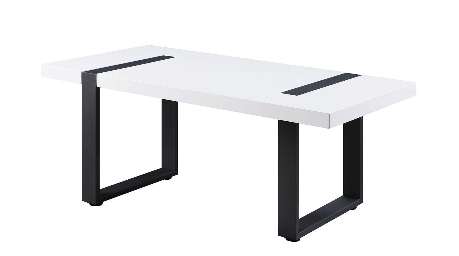

    
Contemporary Black & White Metal Coffee Table Furniture of America FOA4403C Eimear
