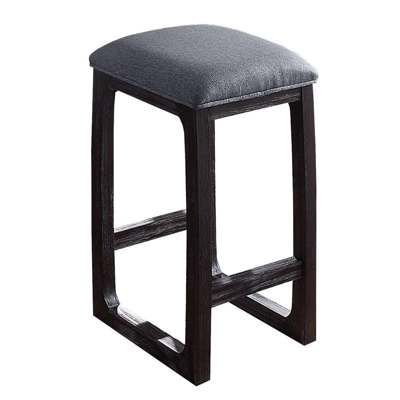 

    
Contemporary Blue Fabric & Espresso Counter Height Stool by Acme Razo 72937
