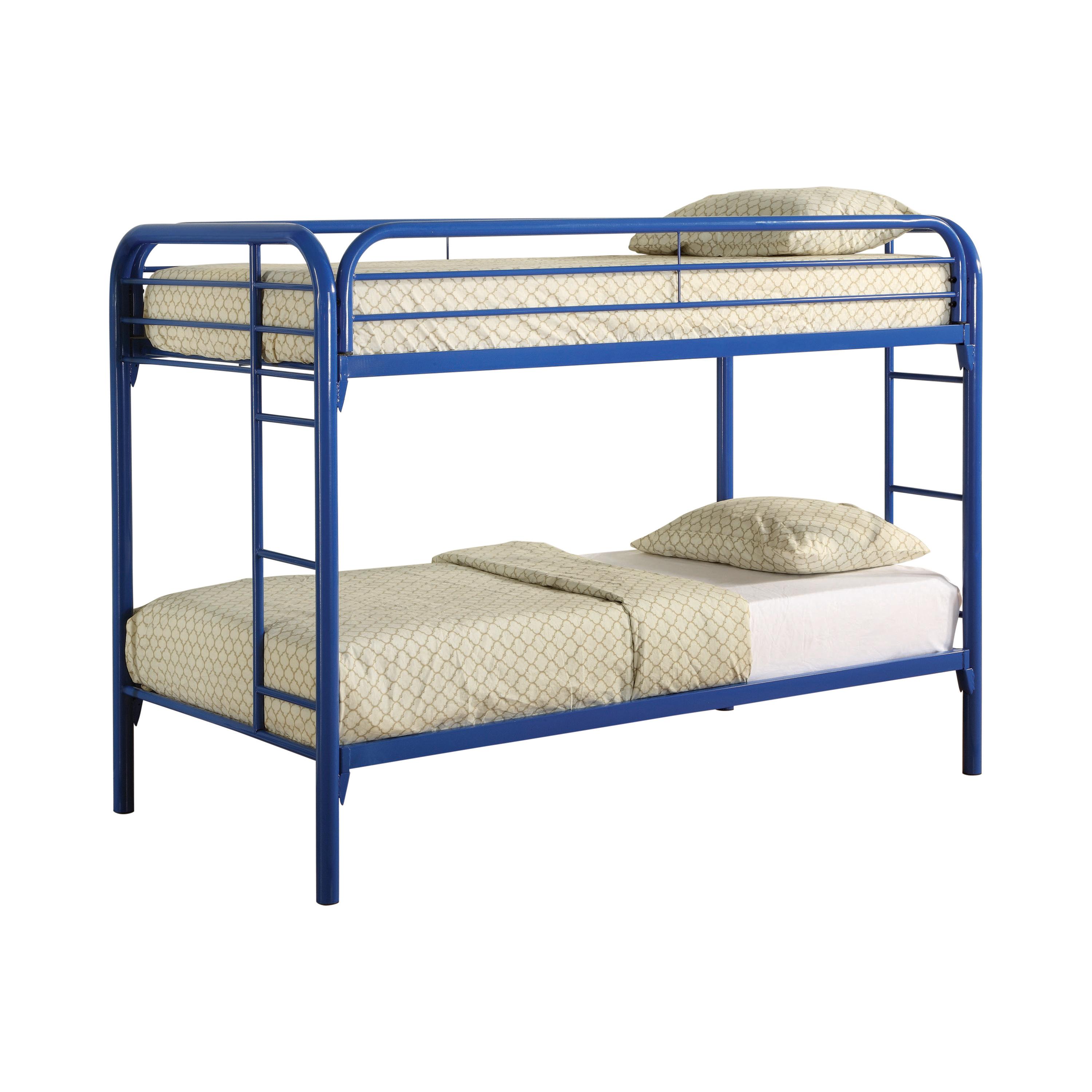 Contemporary Bunk Bed 2256B Morgan 2256B in Blue 