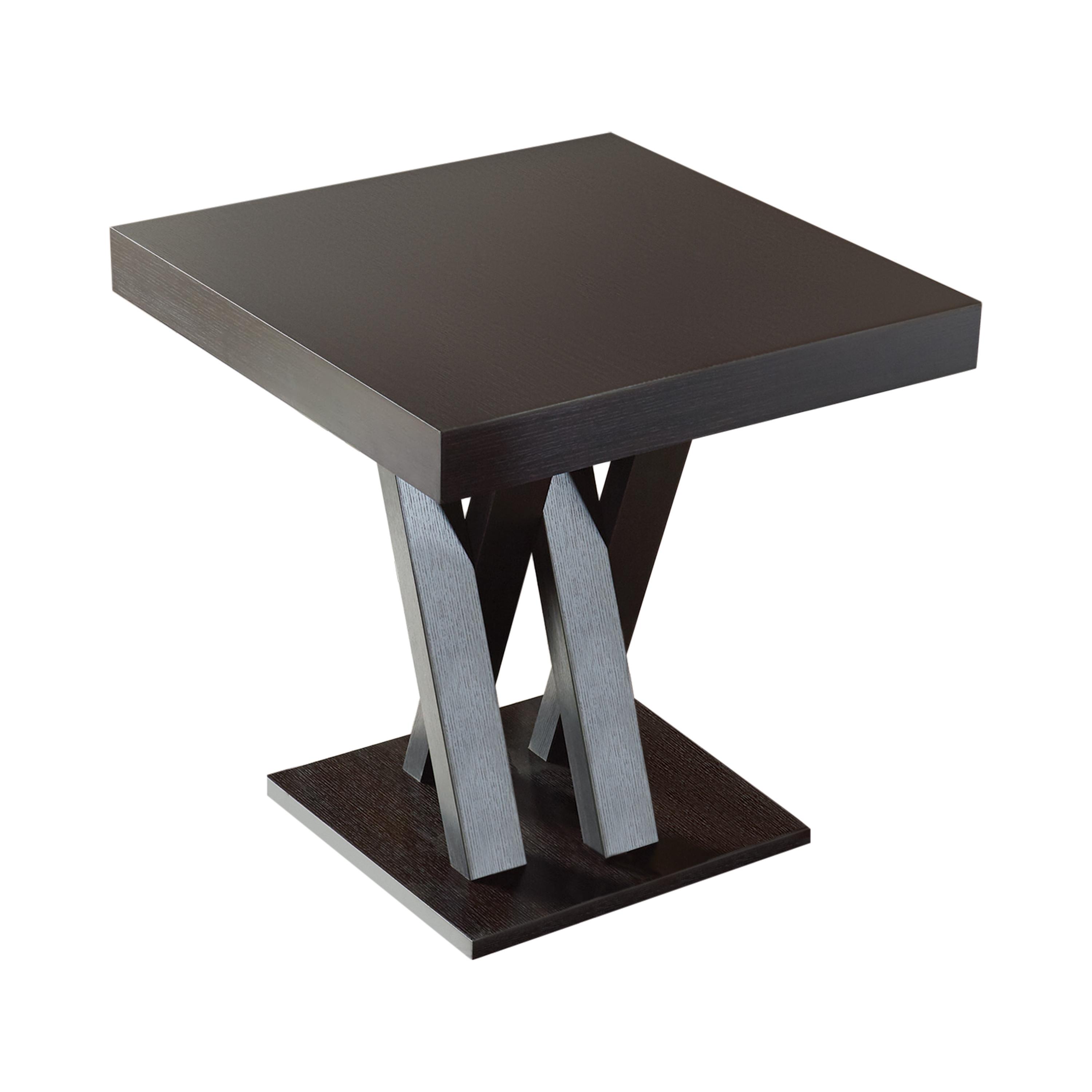 

    
Contemporary Cappuccino Solid Wood Counter Height Table Coaster 100523 Lampton
